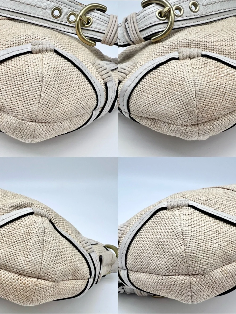 Coach Vintage ‘05 Soho Angora Straw Hobo Shoulder Bag